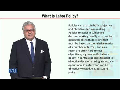 MGT723 Topic001 | Labor Policy