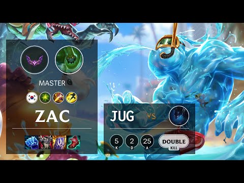 Zac Jungle vs Nocturne - KR Master Patch 12.5