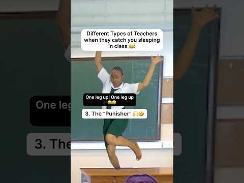 Different Types of Teachers when they catch you sleeping in class 😂 #shorts