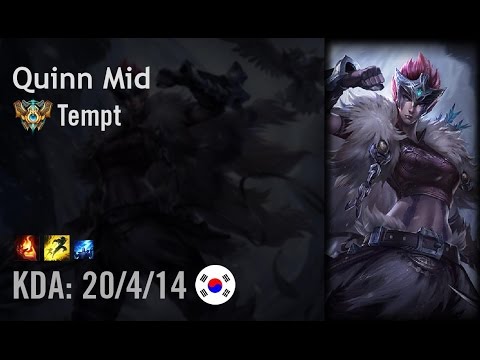Quinn Mid vs Ezreal - Tempt - KR Challenger Path 6.6