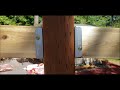 Building A Cedar Privacy Fence Installing 2x4 Metal Fence Brackets