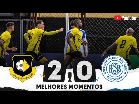 Gols e lances de São Bernardo x São Bento