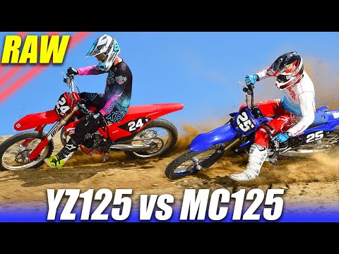 YZ125 vs MC125 Two Stroke Shootout RAW - Dirt Bike Magazine