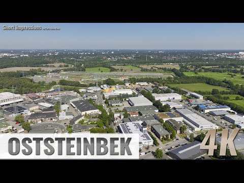 Oststeinbek, Germany: Gewerbegebiet - Willinghusener Weg, Meesen - Vorwärtsflug - 4K Ultra HD - 0035