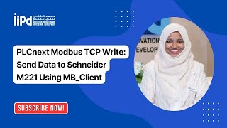 PLCnext Modbus TCP Write: Send Data to Schneider M221 Using MB_Client