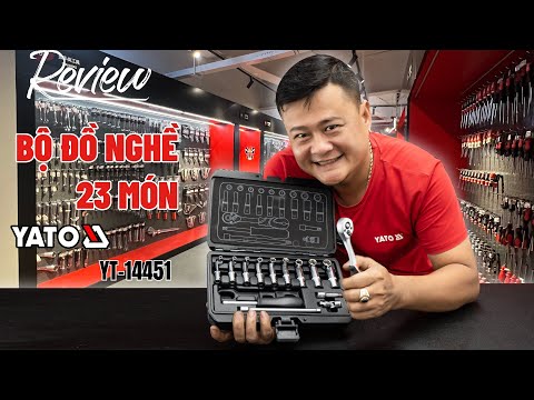 Набор инструментов YATO 23 предмета, квадрат 1/4, M 4-13 мм (YT-14451)