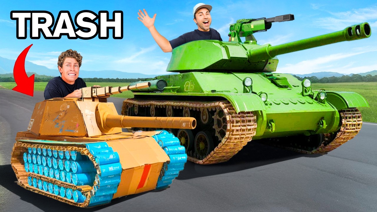 I Built a Tank With Trash! (ft. Mark Rober)