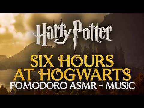HARRY POTTER STUDY SESSION 📚⌛ Full Day Hogwarts Pomodoro ASMR + Music Timer, Focus Productivity