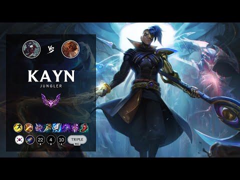 Kayn Jungle vs Taliyah - KR Master Patch 12.13