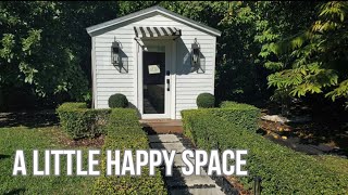 A Blissful Backyard "She Shed" Office Tour | Small Space Inspiration