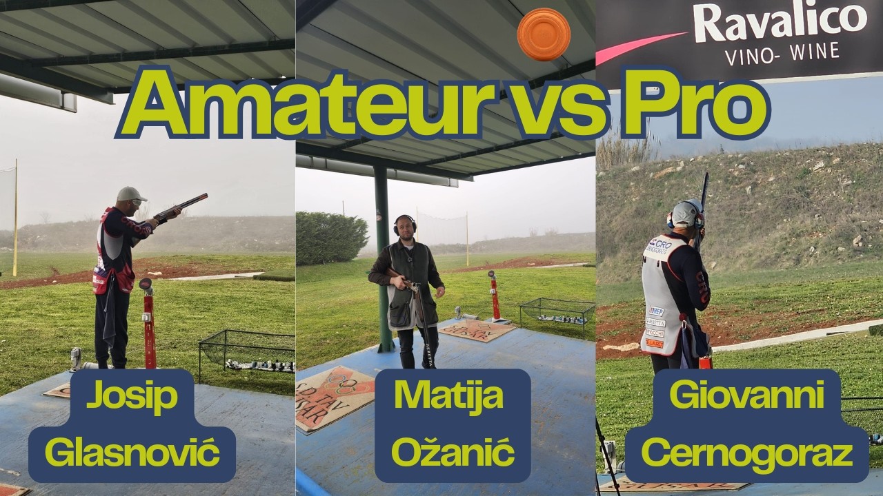 Clay Shooting: Amateur vs World's Best---Pucanje na glinene golubove