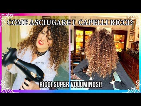 COME ASCIUGARE I CAPELLI RICCI? SEGRETI PER RICCI SUPER VOLUMINOSI.
