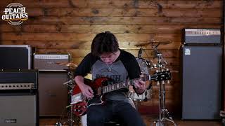 Video thumbnail for Gibson Custom Murphy Lab '64 SG Standard Cherry Red Ultra Light Aged by The Peach Boutique