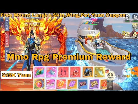 Mmo Rpg Premium Reward 245K Yuan - Free Mount Langka,Skin,Wing,Pet & More