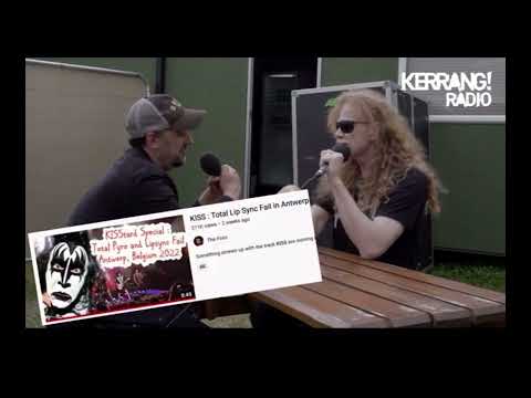 Dave Mustaine from Megadeth calls out Paul Stanley and KISS on lip syncing.