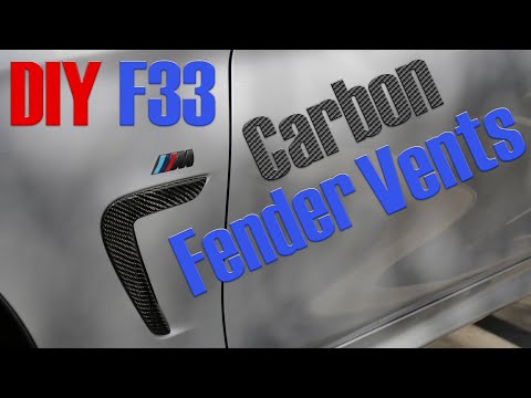 BMW F33 Kotflügelentlüftungen aus Kohlefaser montieren!