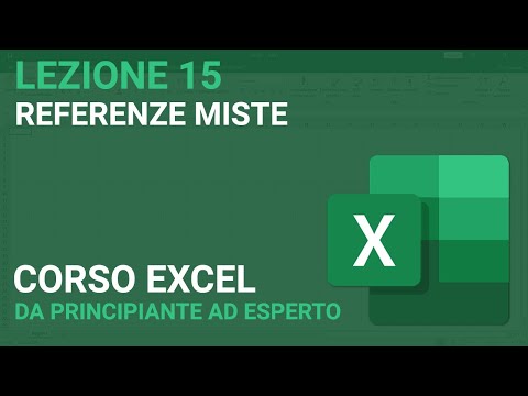 Mixed References - EXCEL TUTORIAL ITALIANO 15