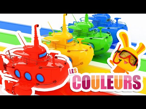 COULEURS - Apprendre les couleurs avec les sous-marins + Vehicules !