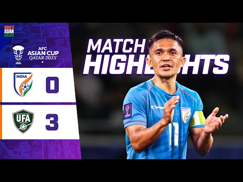 Match Highlights | AFC Asian Cup 2023 | Group stage | India 0-3 Uzbekistan