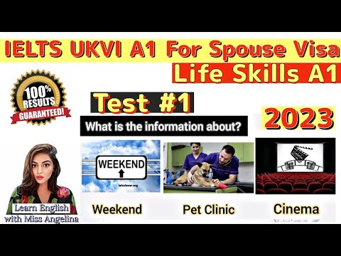 IELTS A1 Life Skills Listening || 2023|| New Practice Test 1 || IELTS A1 Life Skills Listening Q& A