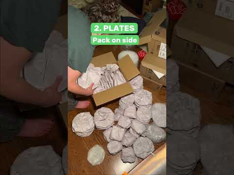 Part of a video titled The SAFEST Way to Pack Fine China For a Move - YouTube
