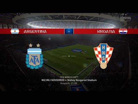 FIFA 18 World Cup Gameplay Walkthrough Part 2 - ARGENTINA vs CROATIA