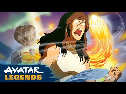 Korra’s Most POWERFUL Bending Moments Ever, Part 2 ⛰️🔥🌪🌊 | 44 Minute Compilation | Avatar
