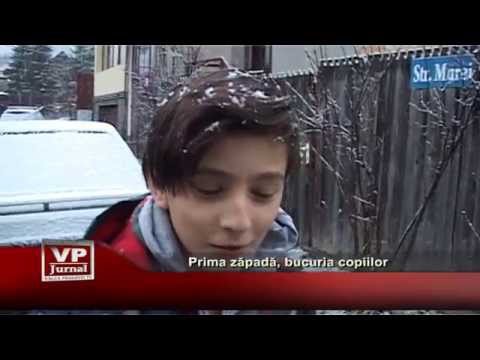 Prima zapada, bucuria copiilor