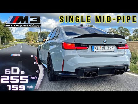 600HP BMW M3 G80 xDrive | DRIFT MODE 0-100 0-60 100-200 SINGLE MIDPIPE & TOP SPEED