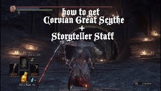 DS3| How To Get Corvian Great Scythe + Storyteller Staff