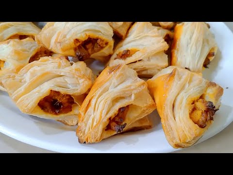 Tikka Patties Recipe | Chicken Patties | Puff Pastry Dough