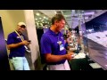Alan Risher sings Tommy Tutone during rain delay