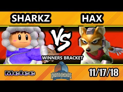 DHATL18 SSBM - Sharkz (Ice Climbers) Vs. Hax (Fox) - Smash Melee Top 48 Winners