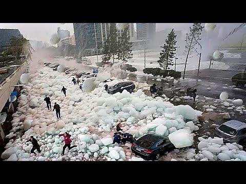 South Africa chaos today..!! Pretoria destroyed by hailstorm
