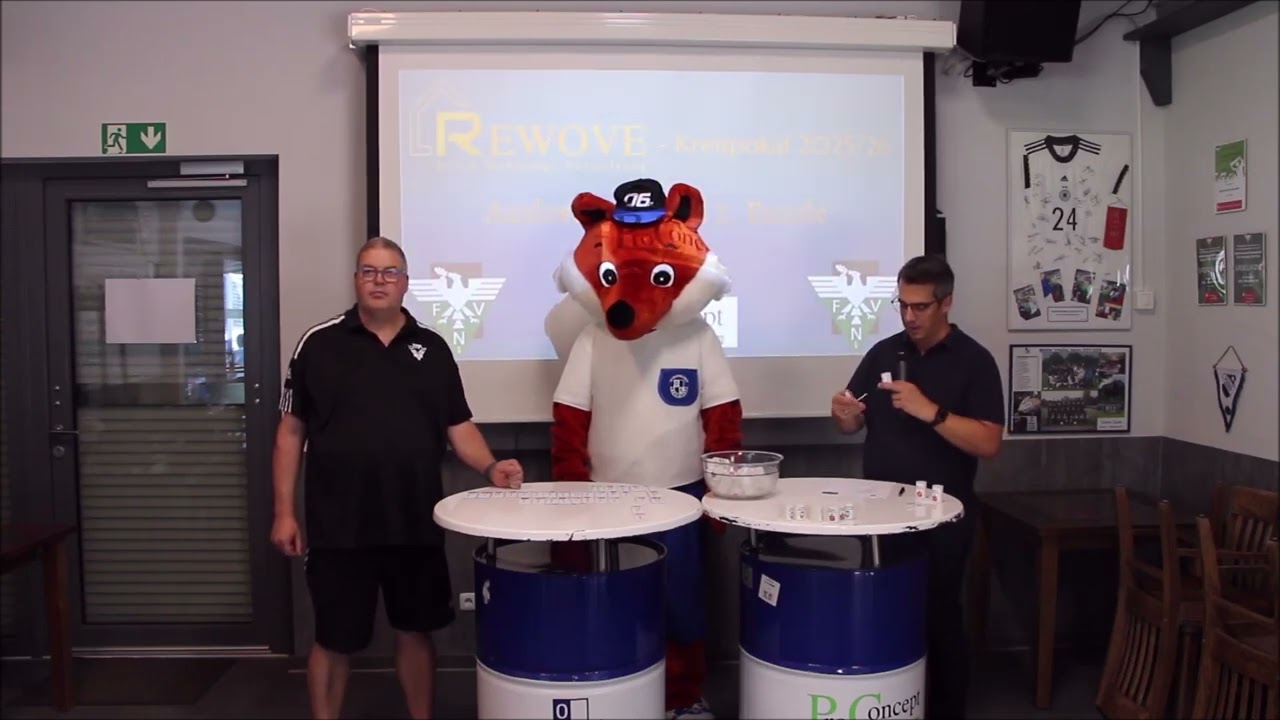 Draw for the REWOVE District Cup MG-VIE, 2025/26 season, 1st and 2nd rounds for women and men (Ju...