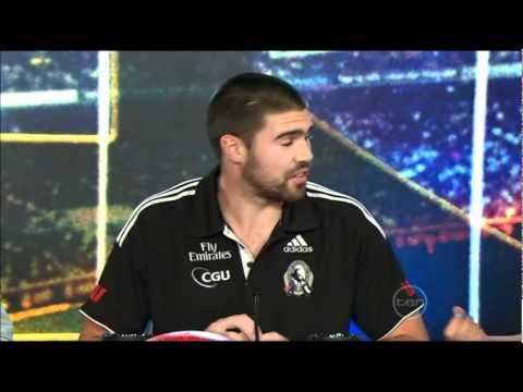 Chris Dawes on before the game