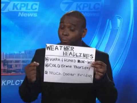 Cedric Haynes draws the weather