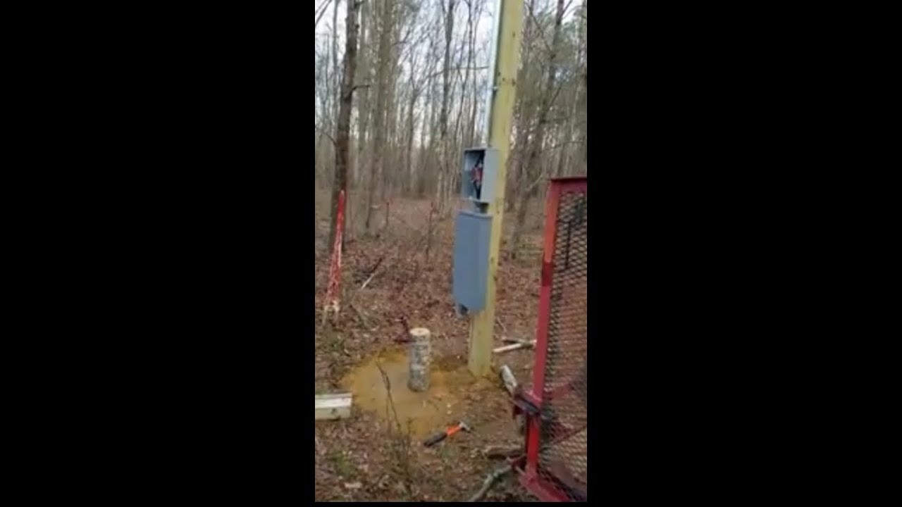 Watch video How to Install a new power pole by yourself and intro to my channel Now How to Install a new power pole by yourself and intro to my channel