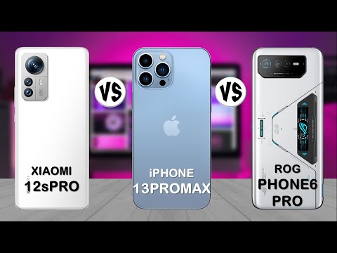 Xiaomi 12s Pro vs iPhone 13 Pro Max vs ROG Phone 6 Pro - Comparison