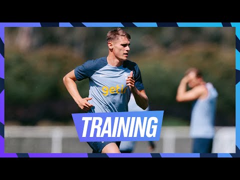 MICKY VAN DE VEN TRAINS FOR THE FIRST TIME AS TOTTENHAM HOTSPUR PREPARE FOR BRENTFORD