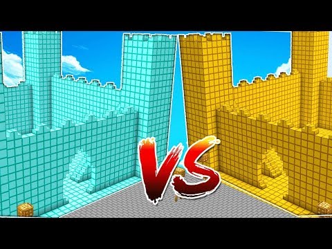 ELMAS KALE VS ALTIN KALE! 💰😱 - Minecraft KALE SAVAŞLARI