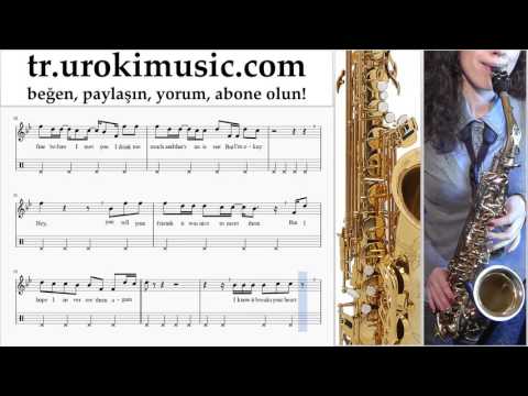 Saksafon tenor dersleri The Chainsmokers ft. Halsey - Closer Bölüm#2 um-723