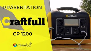 Powerstation CP-1200 | Craftfull tragbare Powerstation | 3200 Watt mit Solarpanel kompatibel | 2022