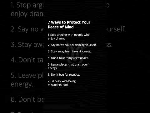 7 Simple Ways to Protect Your Peace of Mind