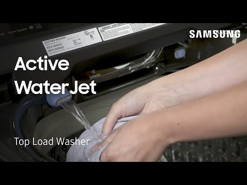 How to prewash garments with the Active WaterJet on your Top Load Washing Machine | Samsung US