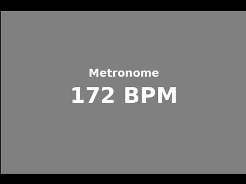metronome 172 bpm