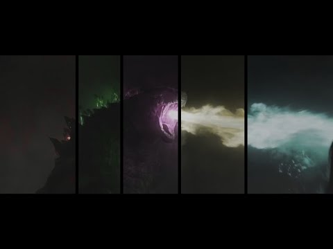 GODZILLA'S ATOMIC BREATH IN 5 DIFFERENT COLOURS