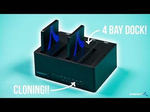4 Bay 3.5/2.5" HDD & SSD USB3.0 Docking Station With Cloning Feature!
