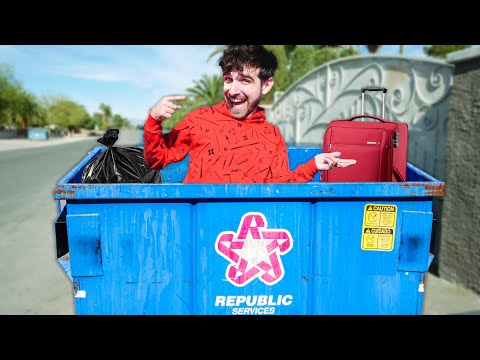 Why I'm Living in a Dumpster... Surviving 24 Hours in My New House | Spy Ninjas