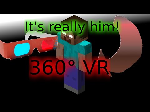 [360° 3D] HEROBRINE SIGHTING IN 360 DEGREES!!! [360 3D VR] [SCARY] [MUST WATCH]